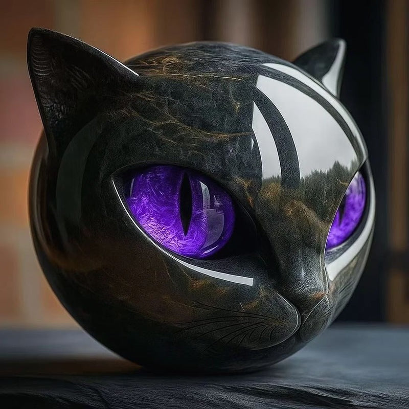 🔥LAST DAY 50% OFF - Stately home accent & sophisticated contemporary masterpiece - Opulent black cat sculpture