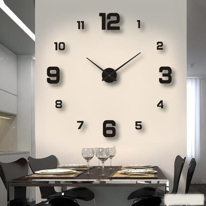 3D Wall Decal Decorative Clock