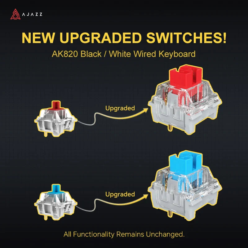 Ajazz AK820 Pro Gaming Mechanical Keyboard