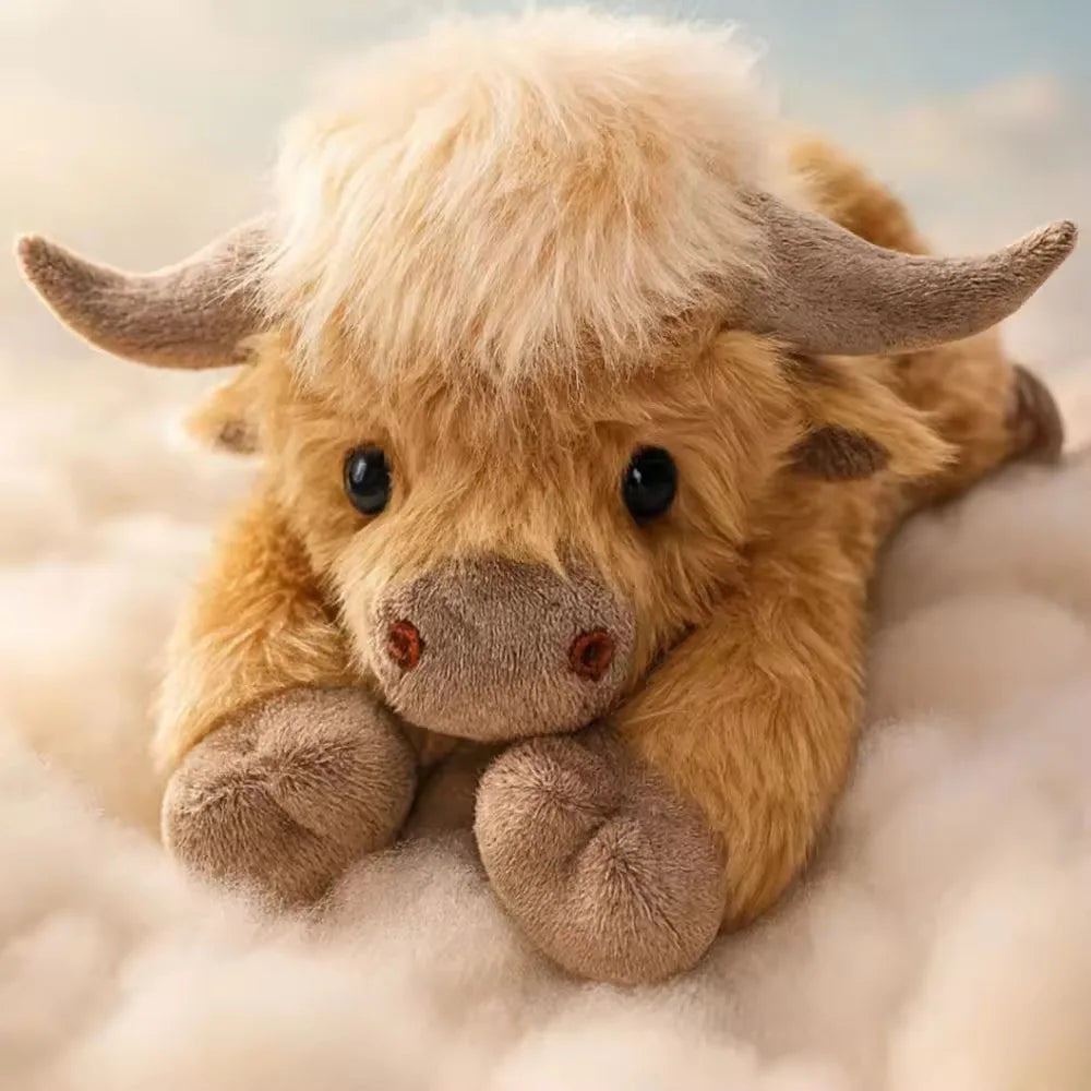 MooHug™ – Adorably Soft Highland Cow Plush 💕
