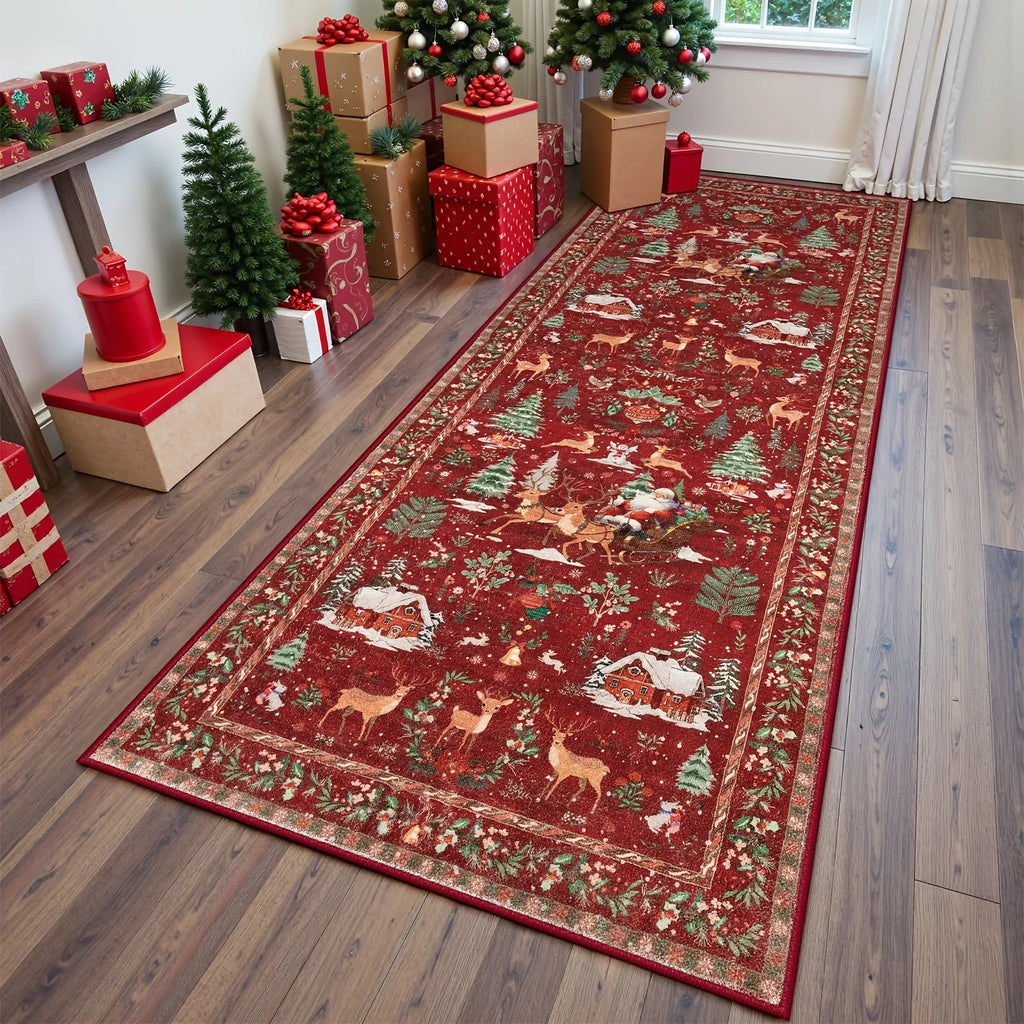 SantaStep – Cozy Christmas Tree Carpet Runner 🎄