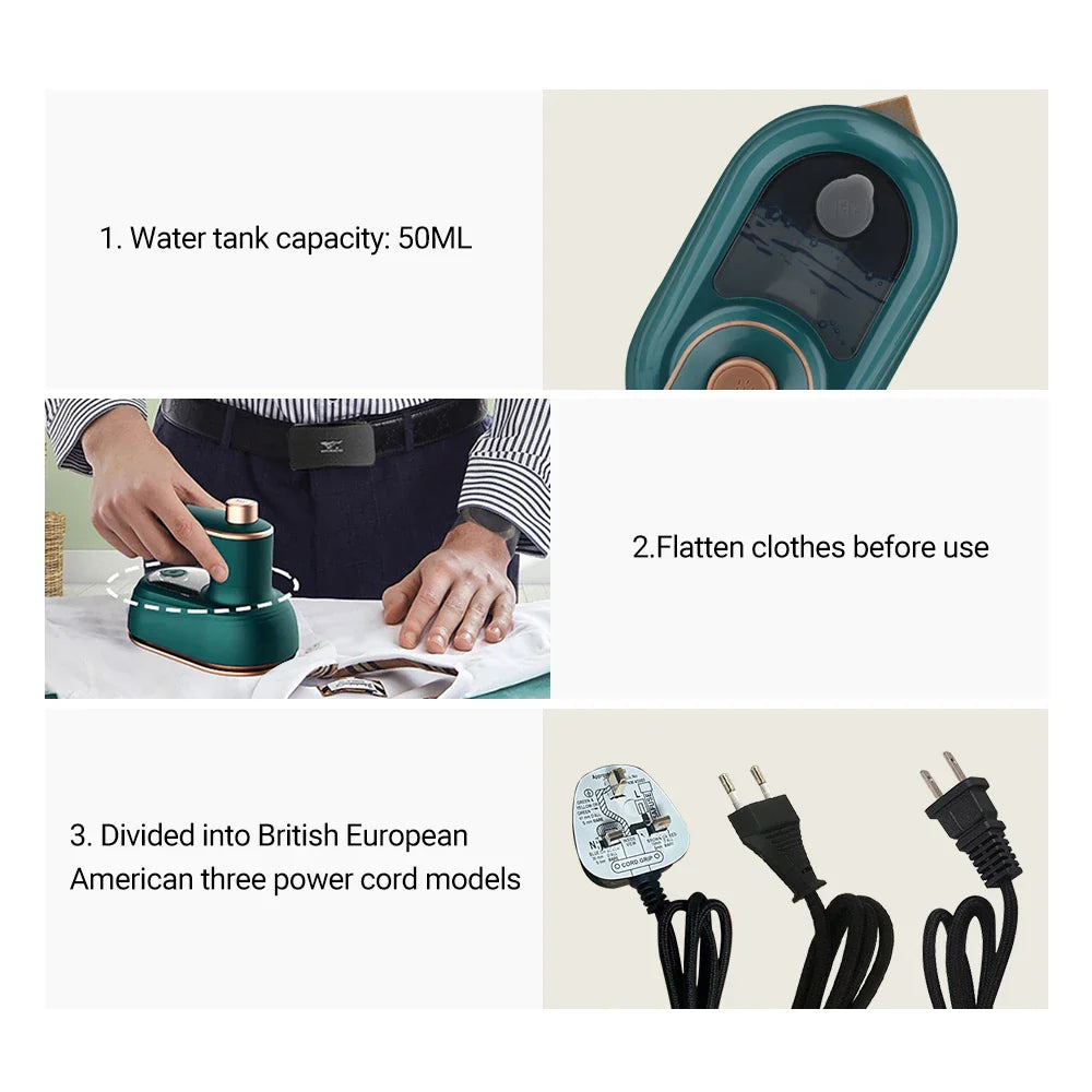 Travel Mini Garment Steamer Steam Iron