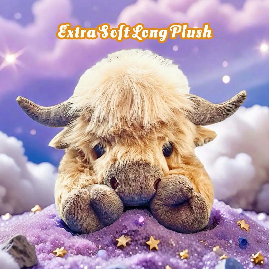 MooHug™ – Adorably Soft Highland Cow Plush 💕