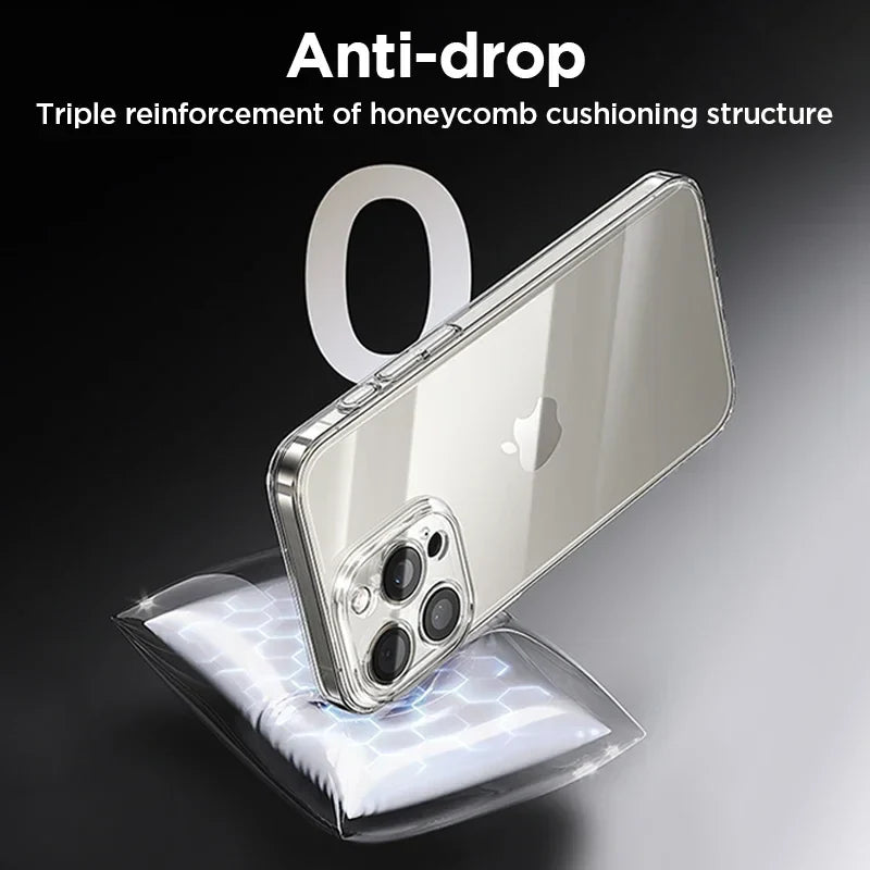 Joyroom Case For iPhone 17 Pro Max Case Crystal Transparent No Yellowing Lens Protection Cover For iPhone 16 Pro Shockproof Case