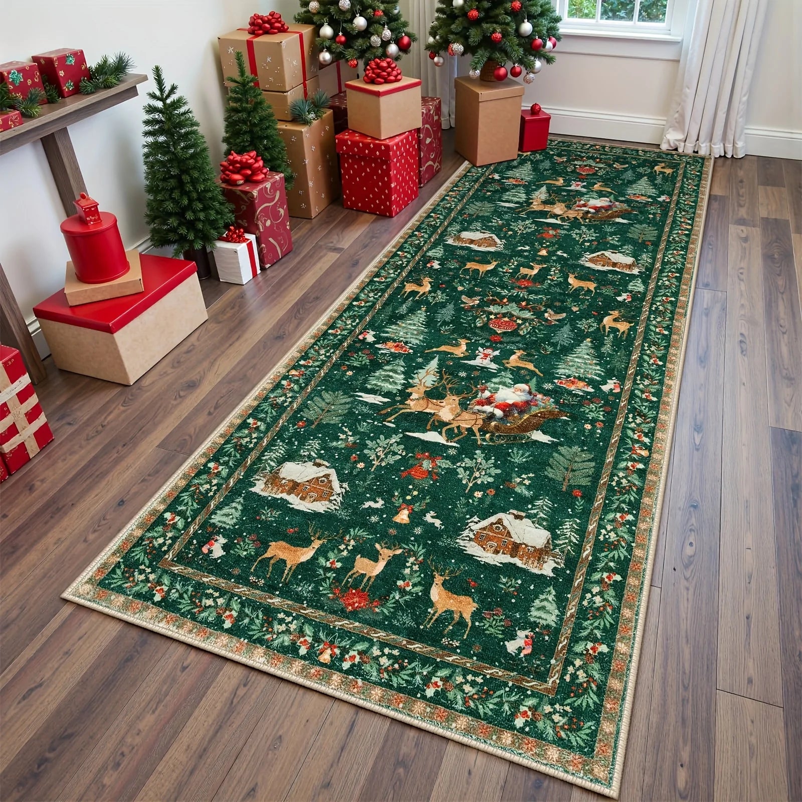 SantaStep – Cozy Christmas Tree Carpet Runner 🎄